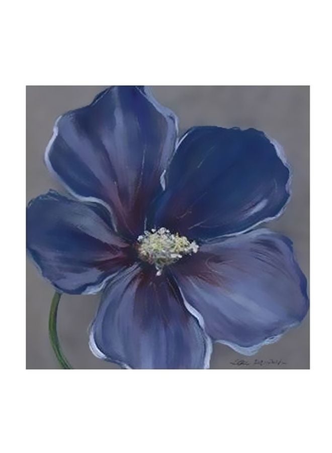 Decorative Wall Poster Blue/Black 50x50cm