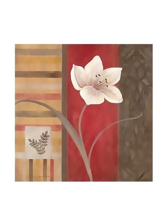 Decorative Wall Poster Red/Green/White 50x50cm