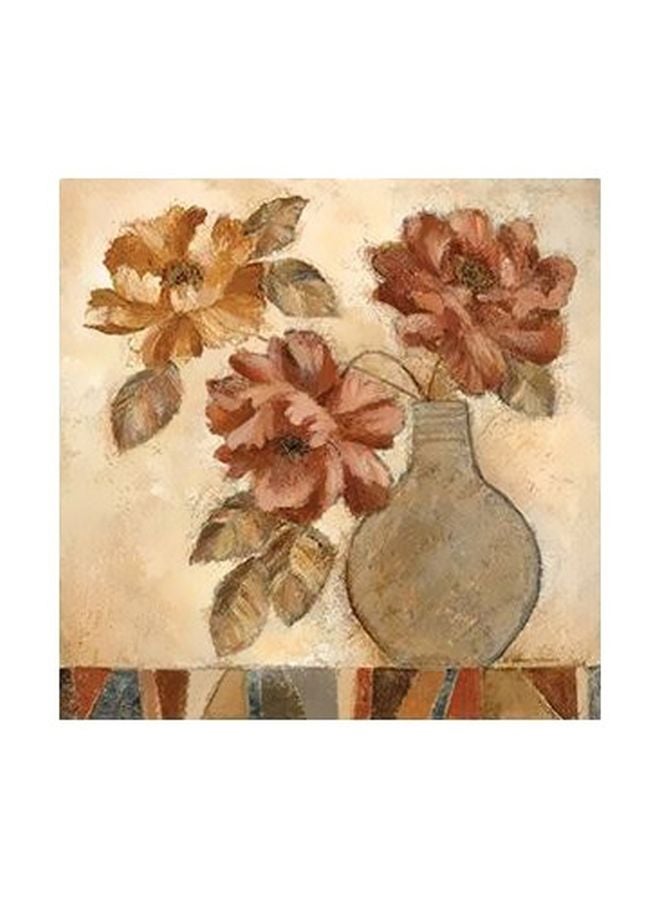 Decorative Wall Poster Beige/Orange 15x15cm