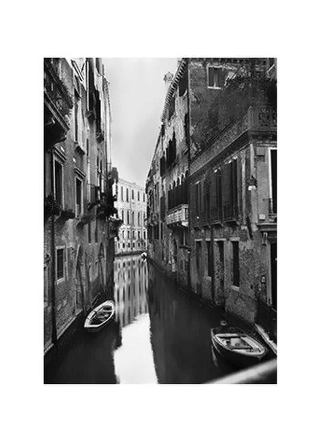 Decorative Wall Poster Black/White 24x18cm
