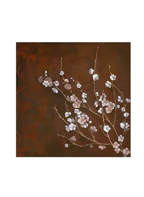 بوستر حائط للتزيين البني/الأبيض 15x15سم