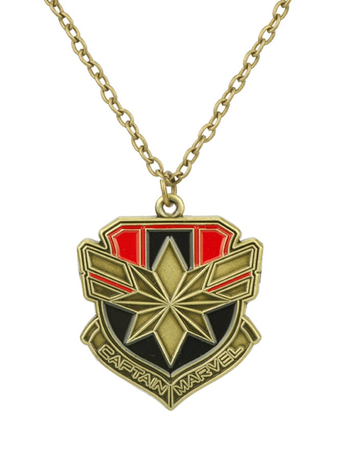 Generic Marvel's The Avengers Captain Marvel Necklace Key Chain  - Image 1