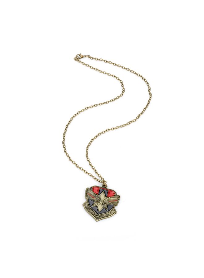 Generic Marvel's The Avengers Captain Marvel Necklace Key Chain  - Image 2
