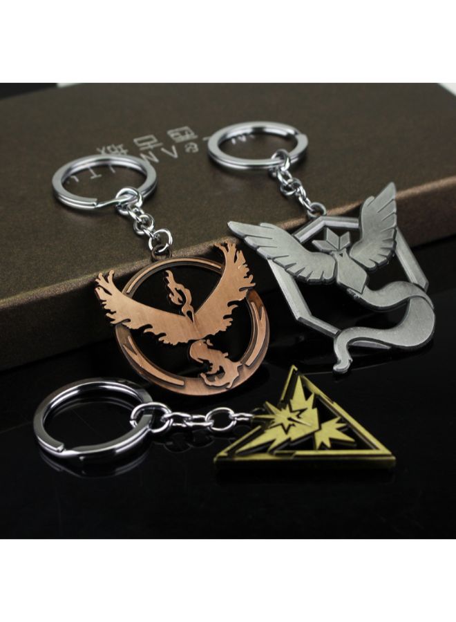 Generic Pokemon Go Frozen Flamingo Bird Lightning Key Chain  - Image 3
