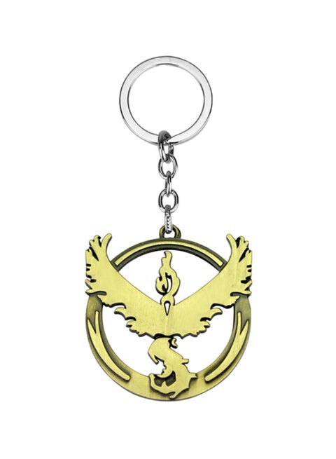 Pokemon Go Frozen Flamingo Bird Lightning Sign Keychain