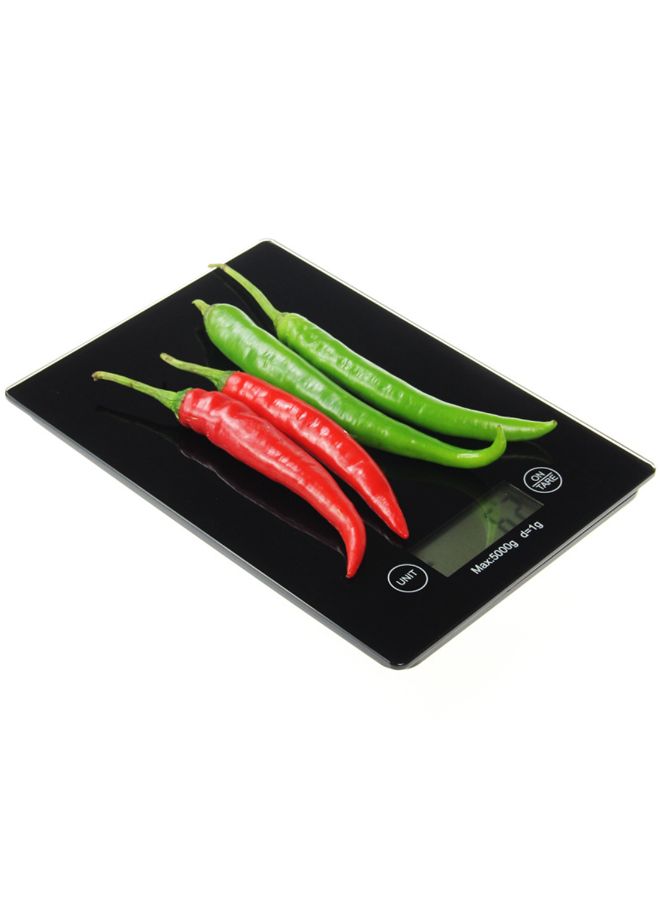 Digital Kitchen Meat Food Scale with LCD Display And Multifunction Measurement Black - Image 2