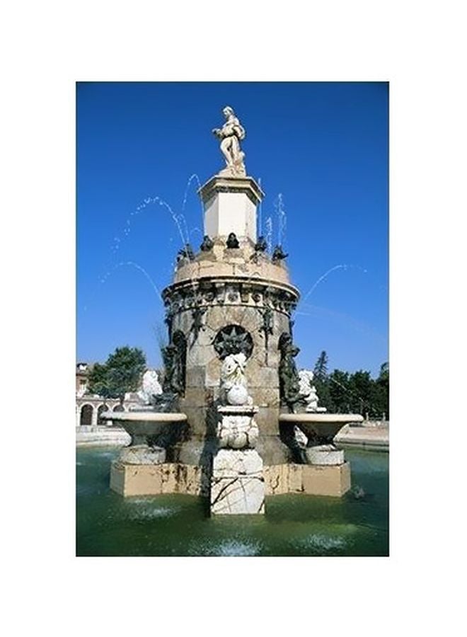 Decorative Wall Poster Blue/Grey/Green 45X31cm