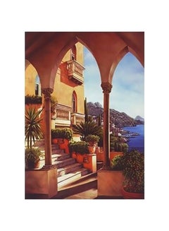Wall Frame Decorative Wall Poster Brown/Green/Blue 24 ×18cm 