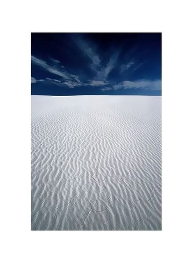 Decorative Wall Poster Blue/White 7x7cm