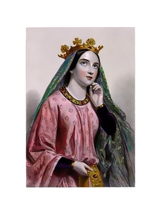 Decorative Wall Poster Pink/Green/Grey 7x7cm