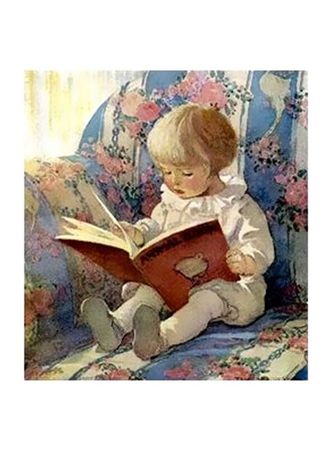 Decorative Wall Poster Blue/Red/White