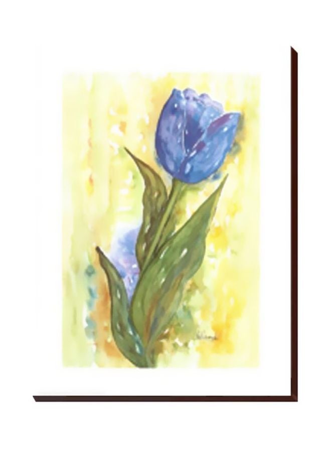 فوتو بلوك لوحة جدارية لتزيين الحائط مع إطار أزرق/أخضر/أصفر 15x15سم