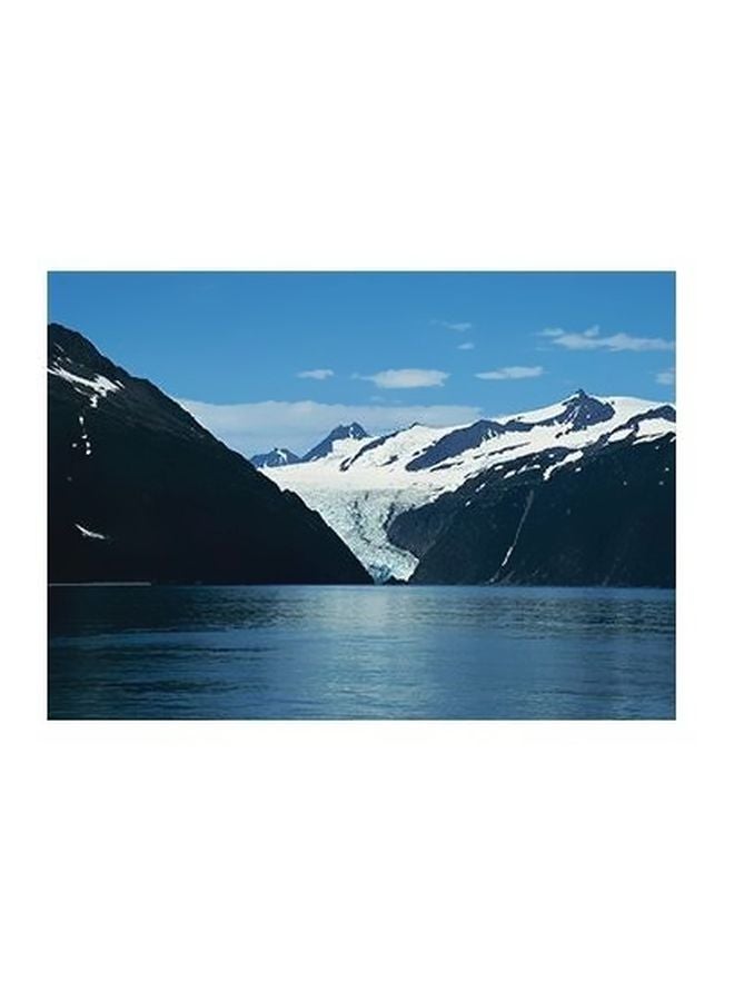 فوتو بلوك بوستر حائط للتزيين أزرق/ أبيض/أحمر 24x18سم