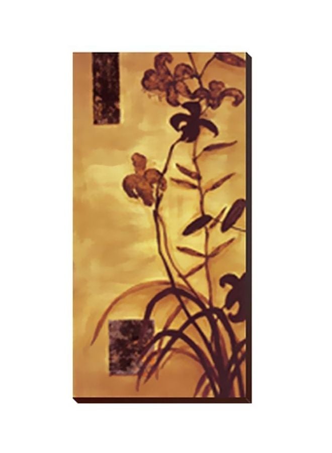 Decorative Wall Painting With Frame Multicolour 13x45cm