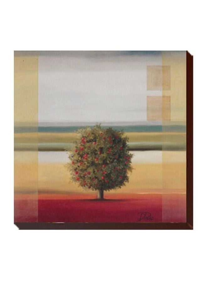 لوحة فنية لديكور الحائط أصفر/أحمر/أخضر 15x15سم