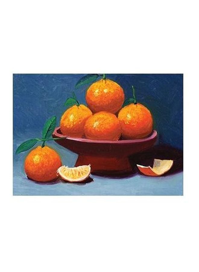 بوستر حائط للتزيين أزرق/ برتقالي/ أخضر 24x18سم