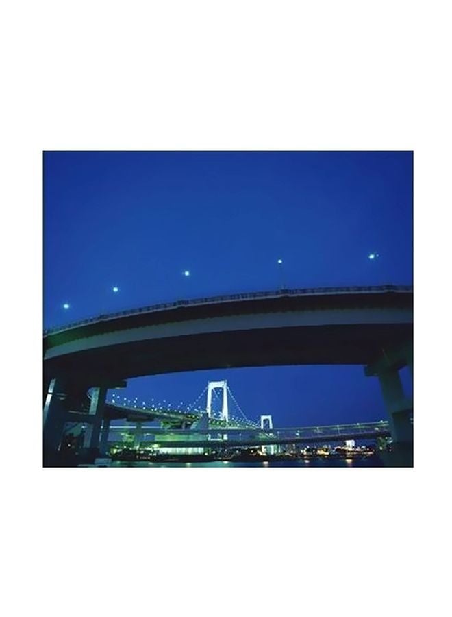 فوتو بلوك بوستر حائط للتزيين أزرق/ أبيض/أحمر 24x18سم