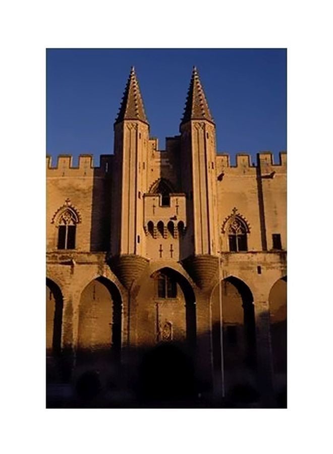 Decorative Wall Poster Beige/Blue 45x31cm