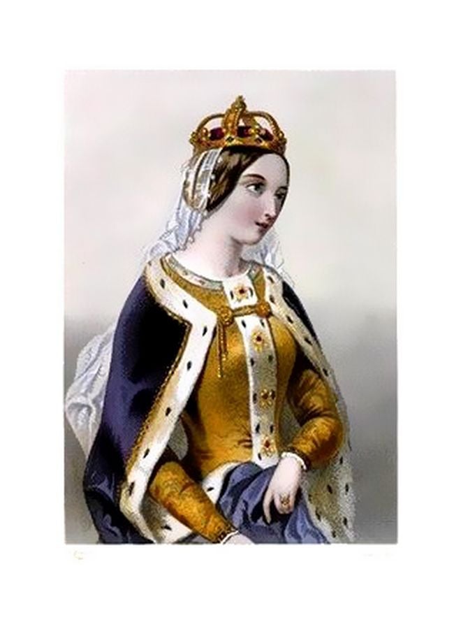 فوتو بلوك بوستر حائط للتزيين أبيض/ذهبي/أزرق 34×24سم