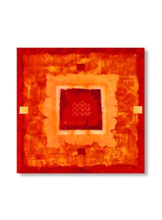 PHOTOBLOCK Abstract Printed Tea Coaster Red/Orange 24x24cm 