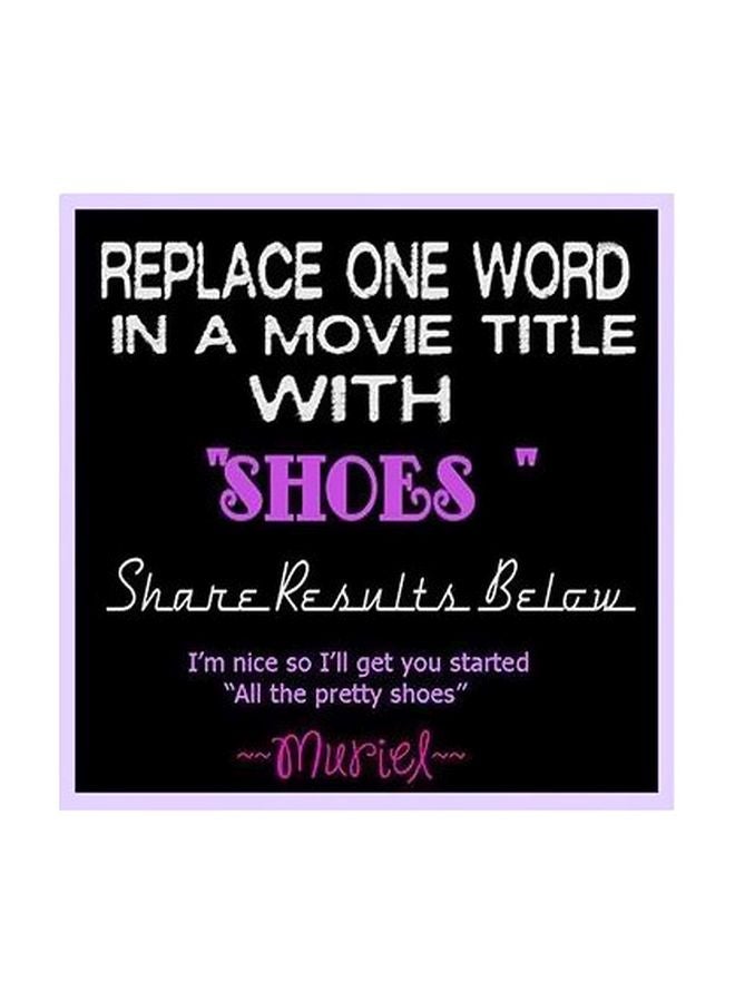 بوستر حائط للتزيين أسود/ أبيض/ أرجواني 15x15سم