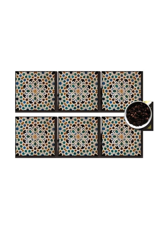 PHOTOBLOCK 6-Piece Coaster Set Multicolour 7x7cm 