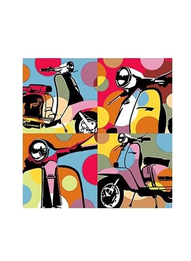 بوستر حائط للتزيين متعدد الألوان 15x15سم