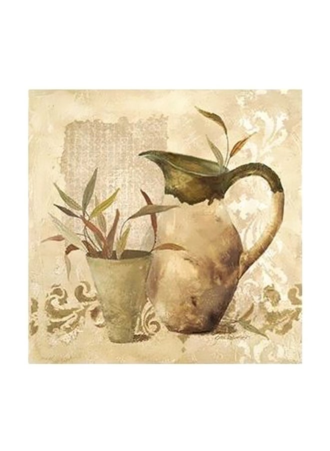 فوتو بلوك لوحة فنية لديكور الحائط بيج / أخضر 15x15سم