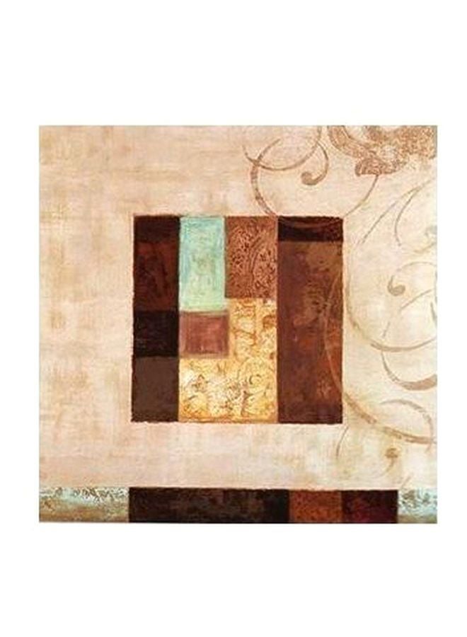 PHOTOBLOCK Decorative Wall Poster Beige/Brown/Blue 15x15cm