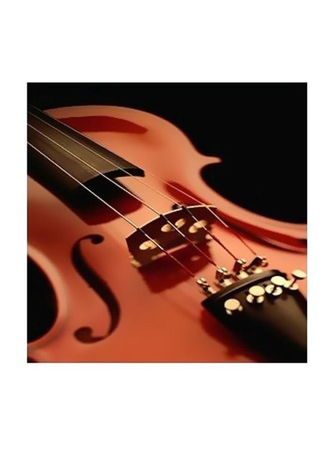 PHOTOBLOCK Decorative Wall Poster Orange/Black 15×15cm