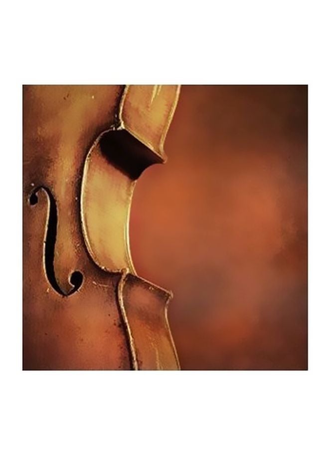 PHOTOBLOCK Decorative Wall Poster Brown/Yellow 15×15cm