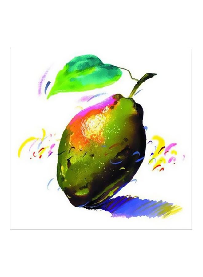 Decorative Wall Painting Green/Blue 34x34cm