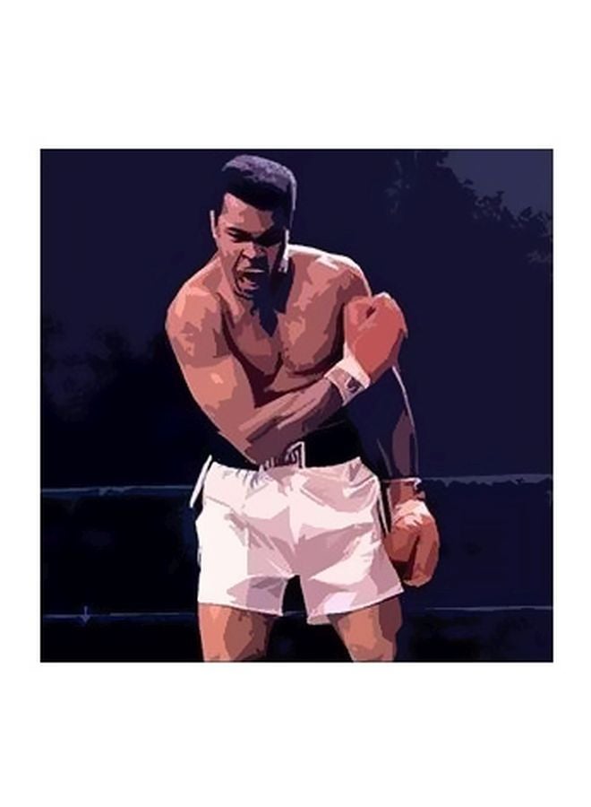 لوحة فنية لديكور الحائط أسود/بني/أبيض 15x15سم