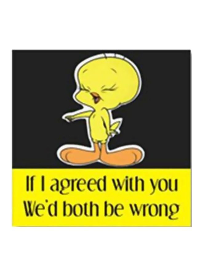 بوستر حائط للتزيين أصفر/أسود/برتقالي 34x34سم