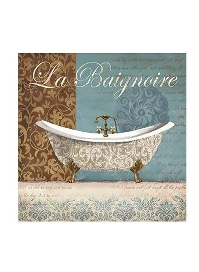 PHOTOBLOCK Decorative Wall Poster Brown/Green/White 15x15cm