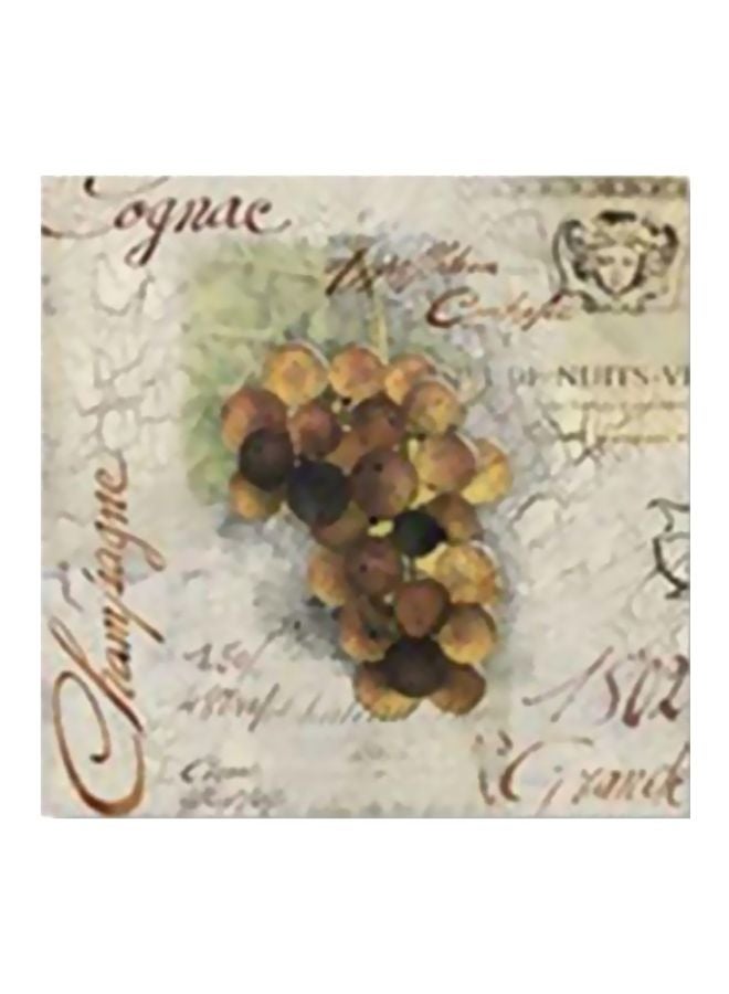 بوستر حائط للتزيين بيج / بني 24x24سم