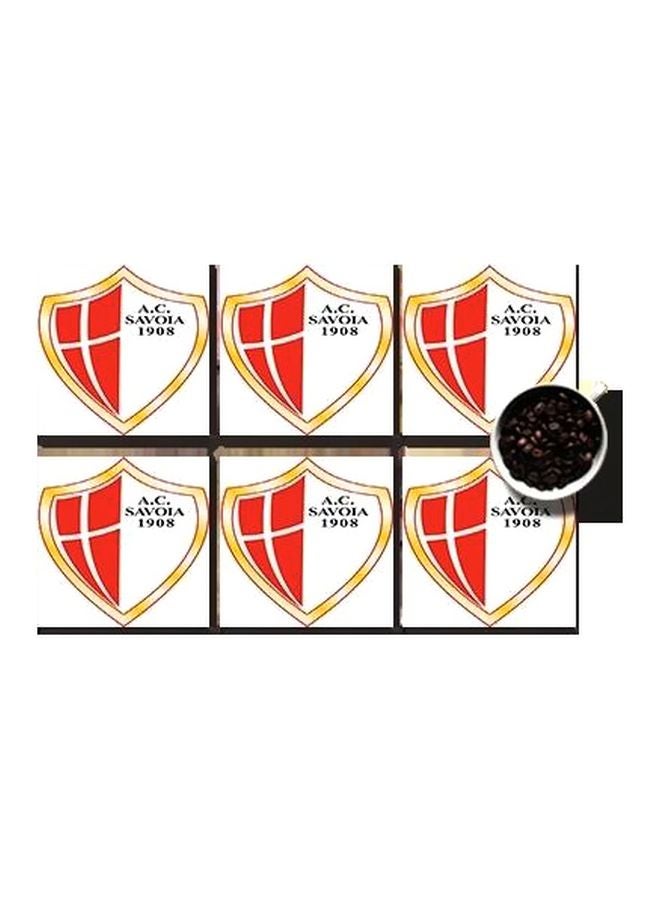 طقم قاعدة الأكواب 6 قطع متعدد الألوان 7x7سم