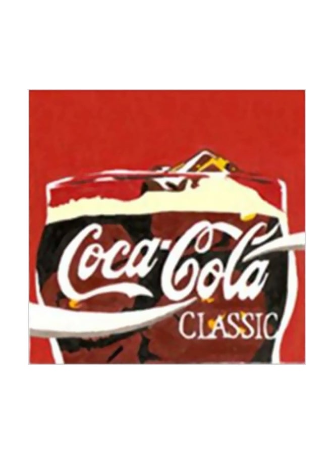 بوستر حائط للتزيين أحمر/أسود/بيج 15x15سم