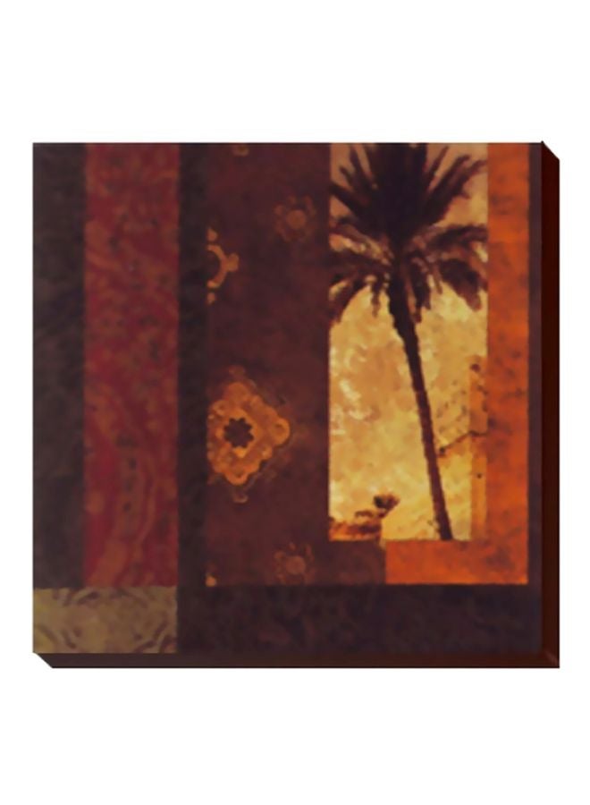 فوتو بلوك بوستر حائط للتزيين بني/أحمر/بيج 24x24سم