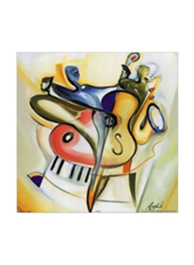 فوتو بلوك - بوستر جداري للتزيين مع إطار أخضر/أصفر/أزرق/أحمر 15x15سم - Image 1