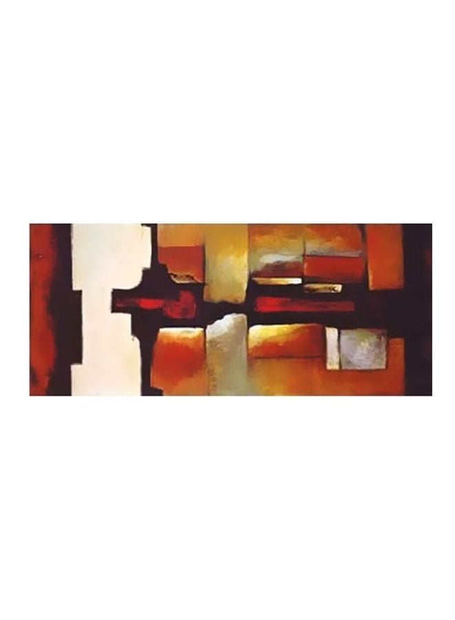 Photo Block Decorative Wall Poster Red/White/Black 45x13cm 