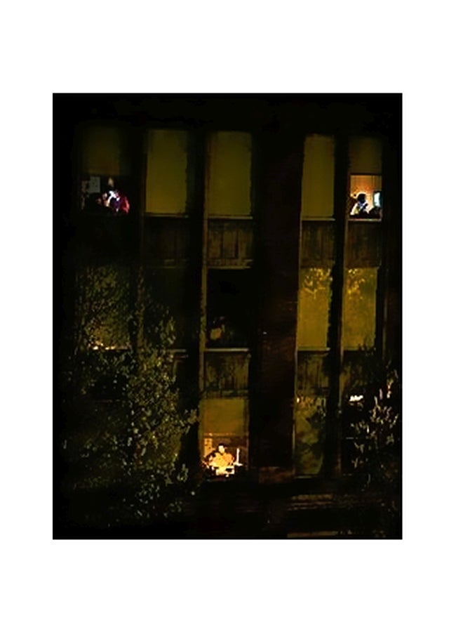 بوستر حائط للتزيين أحمر وأسود 60x40سم