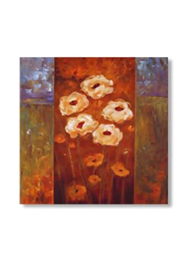 فوتو بلوك بوستر جداري للتزيين مع إطار أحمر/ بني/ أرجواني 24x24سم