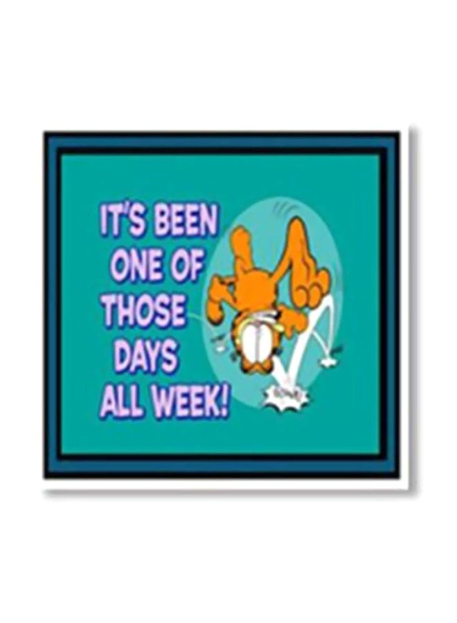 فوتو بلوك بوستر جداري للتزيين مع إطار أخضر/ برتقالي/ أرجواني 15x15سم