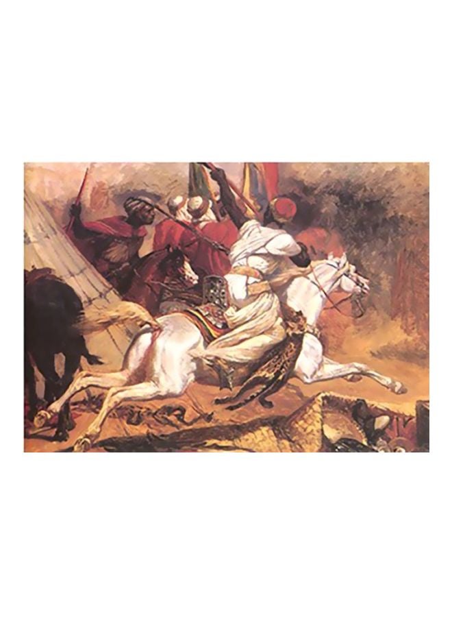 PHOTOBLOCK Decorative Wall Poster Red/Brown/White 18x24cm