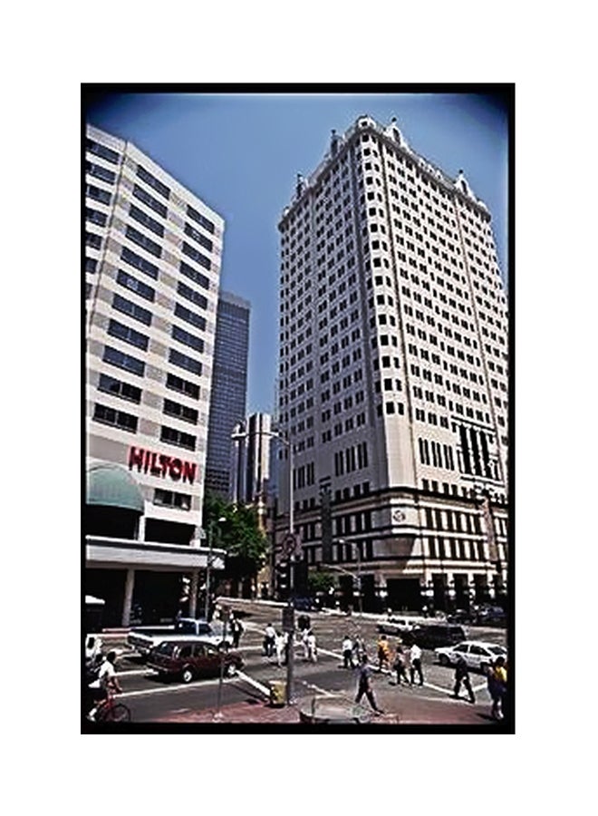 بوستر حائط للتزيين أبيض/أزرق/أحمر 60x40سم