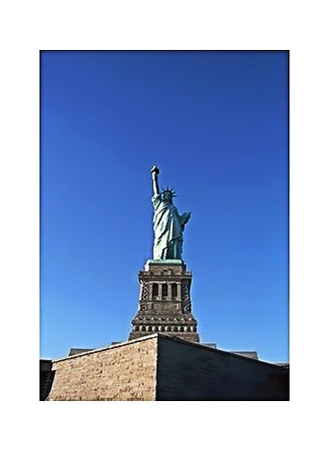 فوتو بلوك بوستر حائط للتزيين أزرق/رمادي 45x31سم