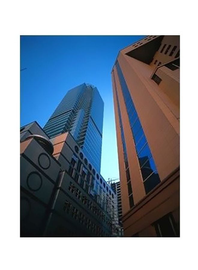 بوستر حائط للتزيين أزرق/بني/رمادي 45X31سم