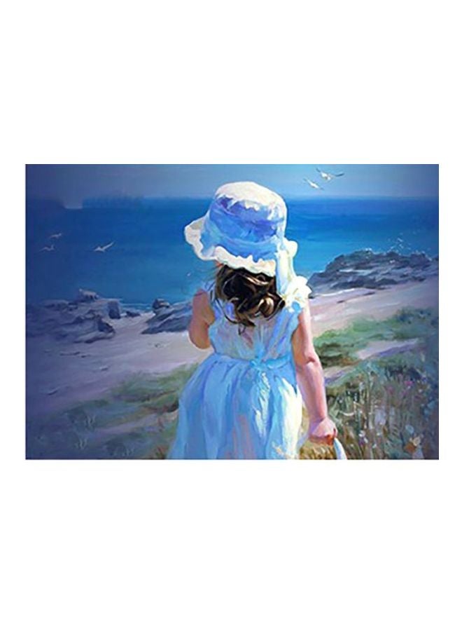 فوتو بلوك بوستر حائط للتزيين أزرق/أبيض/أخضر 24x34سم