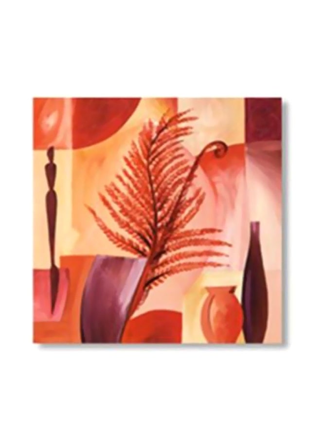 فوتو بلوك لوحة فنية لديكور الحائط برتقالي مائل للأصفر 34x34سم